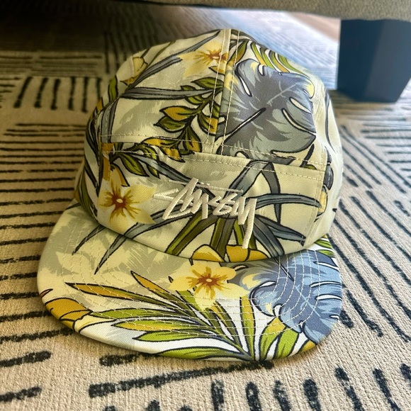 Stussy Floral Pattern 5 Panel Hat - Picture 2 of 6